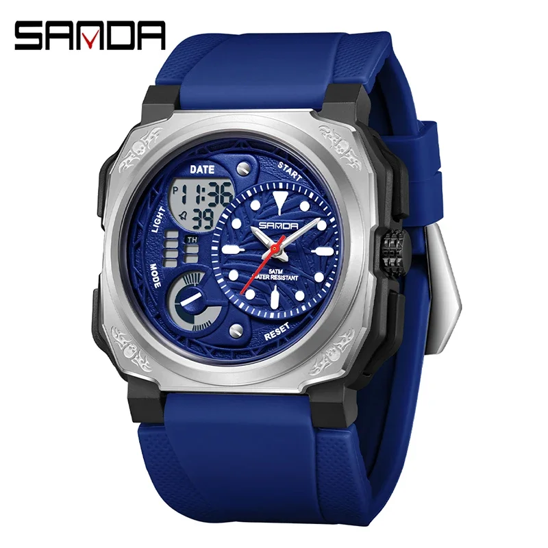 Relógio de Quartzo Masculino MDUG Luxo Visor Luminoso Resistente À Água