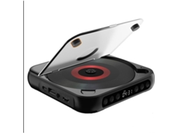 Leitor De Cd Portátil Com Alto Falantes, Bateria Recarregável De 2000mah, Antiderrapante, Compatível Com Cd R Mp3