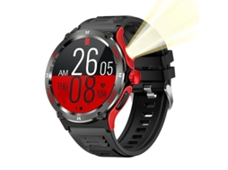Relógio Inteligente Kt76 Com Iluminação Led, Ideal Para Esportes Ao Ar Livre, À Prova Dágua E Com Monitoramento De Saúde Yunzii (vermelho)