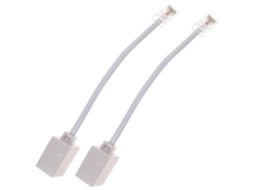 Lurelia Adaptador Rj11 Para Rj45 2 Peças Preto, Para Ligações De Rede