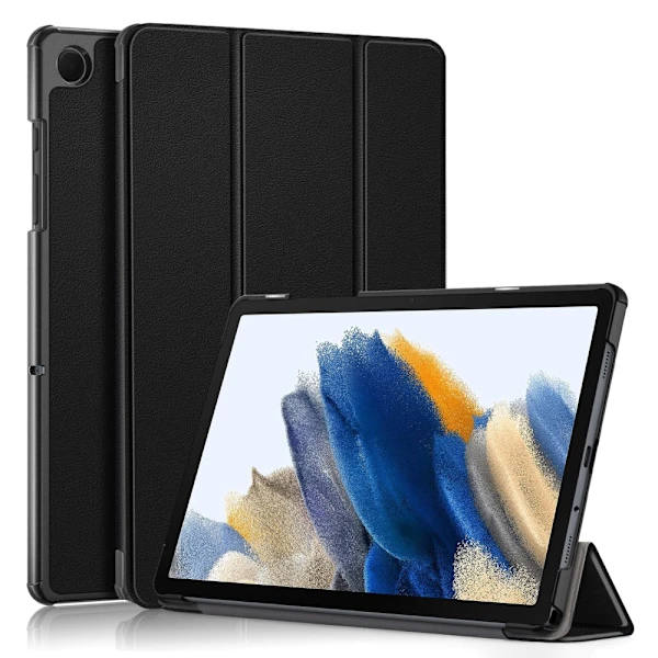 Capa Dobrável Tripla Preta Para Samsung Galaxy Tab A9 Plus