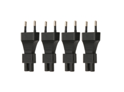 4pcs Adaptador De Energia Macho Para Iec320 C5 Plug And Play 2.5a Conector De Tomada