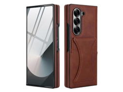 Capa De Celular Com Compartimento Para Cartão E Suporte Dobrável Integrado