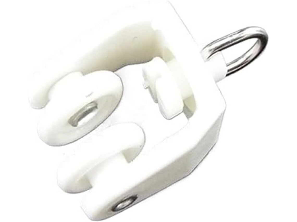 Deslizadores De Plástico Branco Para Trilho Cortina Com Argola Gancho