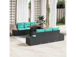 Vidaxl Conjunto De Jantar Para Jardim 7 Unid. 6-número De Lugares