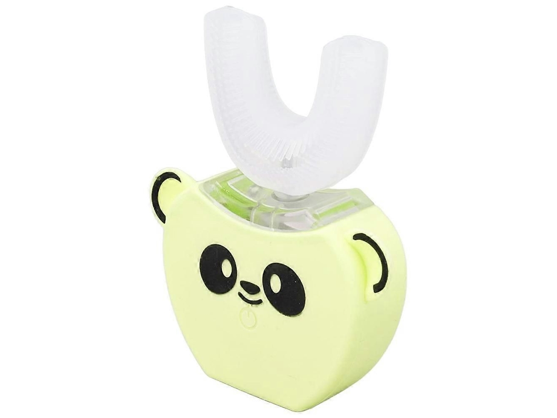 Escova de Dentes Elétrica em Forma U Panda Dos Desenhos Animados para Crianças Cerdas Silicone Dente S Liberada GOKOCO