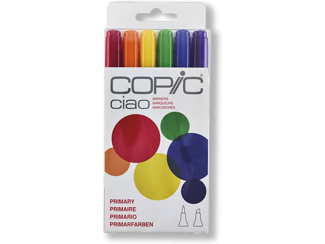 Pack 6 Marcadores COPIC Ciao Primários