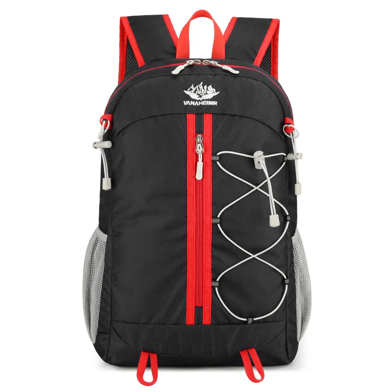 (529-preto) Mochila Dobrável Unissex, Leve E Multifuncional Para Viagens.