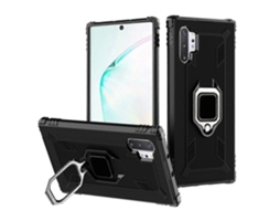 Capa Protetora De Fibra De Carbono Com Suporte De Anel Giratório De 360 Graus Para Galaxy Note 10