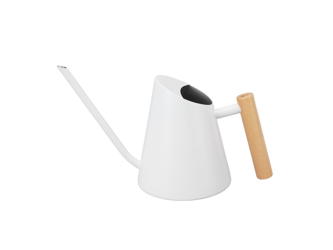 Regador, Em Aço Inoxidável E Madeira, Bico Longo, Para Plantas, Flores, Bonsai E Vasos Em Áreas Interiores Ou Exteriores