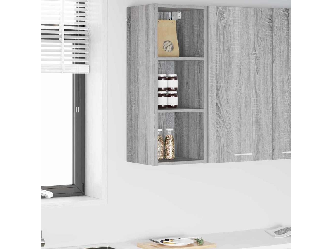 Vidaxl Armário Suspenso Cinza Sonoma 30 X 29,5 X 80 Cm