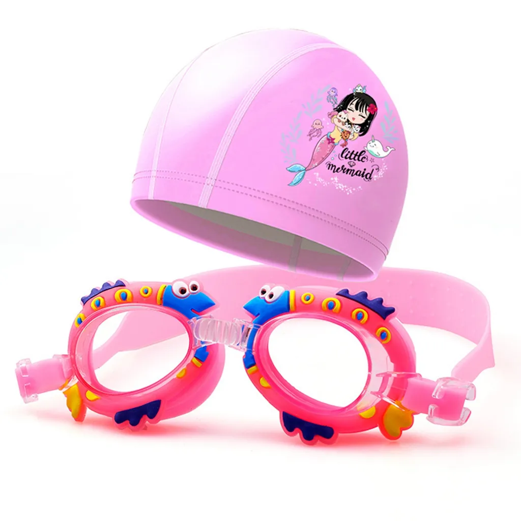 Conjunto Infantil de 2 Peças com Óculos de Natação e Touca AQUAFORGE