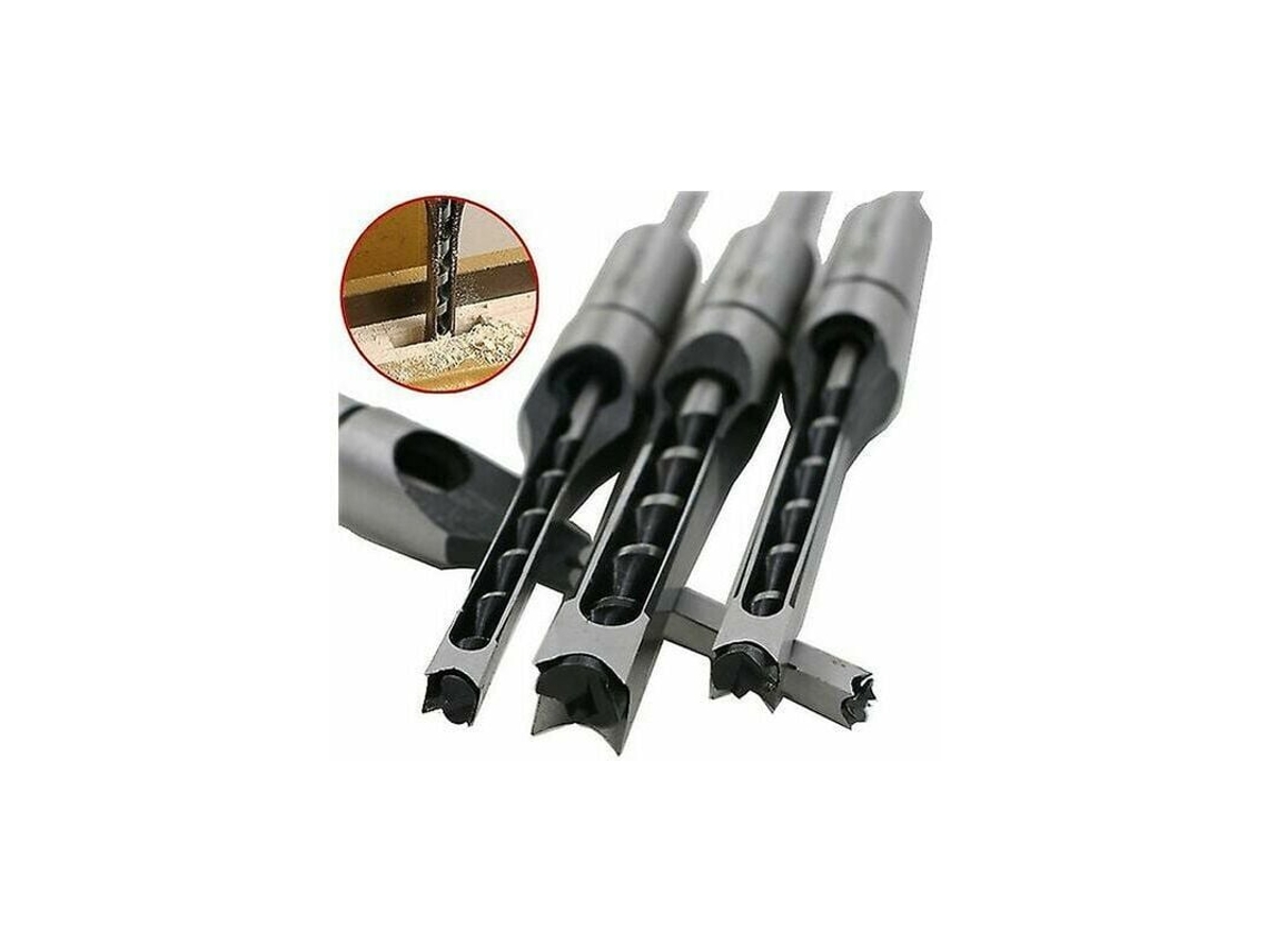 Broca Quadrada Para Marcenaria Cinzel Oco Para Perfuração De Espiga Conjunto Completo Slowmoose