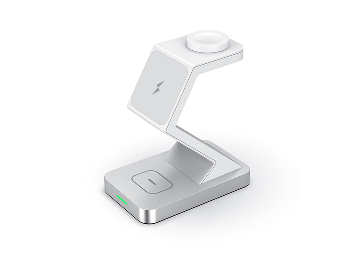 Carregador Carregamento Sem Fio Rápido Desliga Automaticamente Luz Yizhood Branco