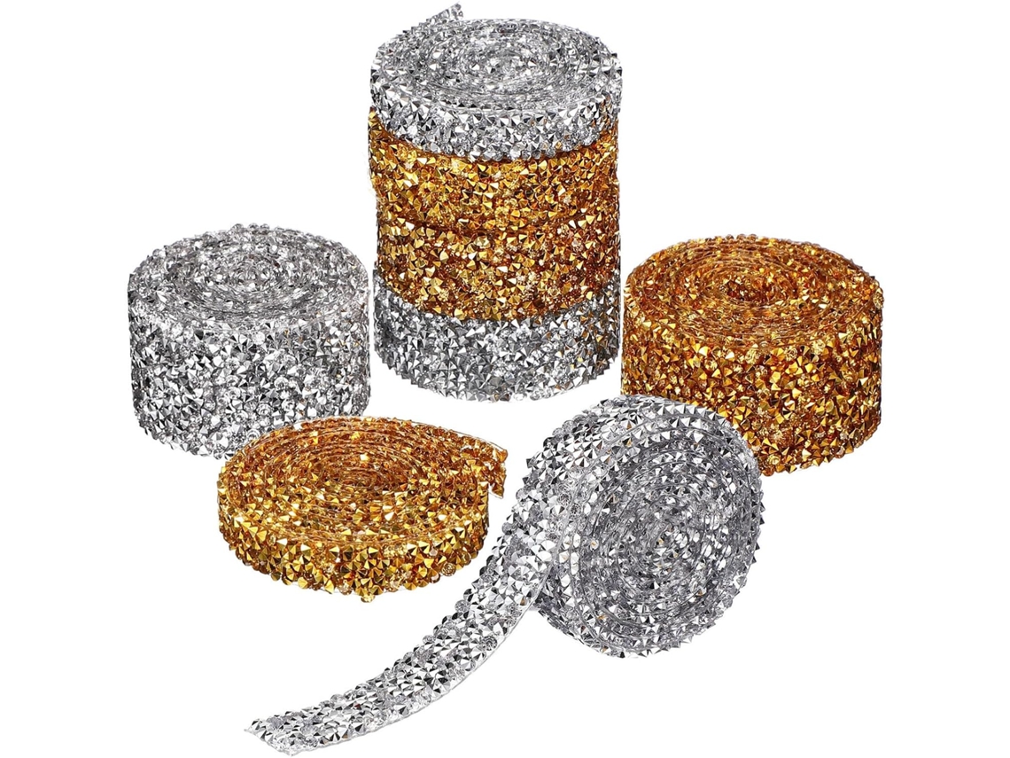 Homsfou 8 rolos de resina adesiva com efeito de gema para artesanato, forte adesão, comprimento de 10 a 30 mm, ideal para