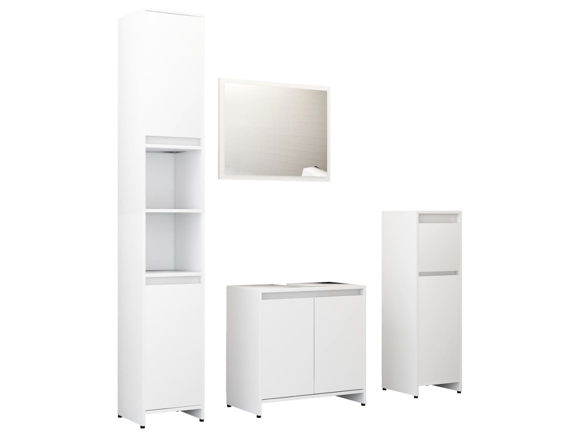 Conjunto de móveis para banheiro MAISON EXCLUSIVE em branco contraplacado (68x30x20 cm)