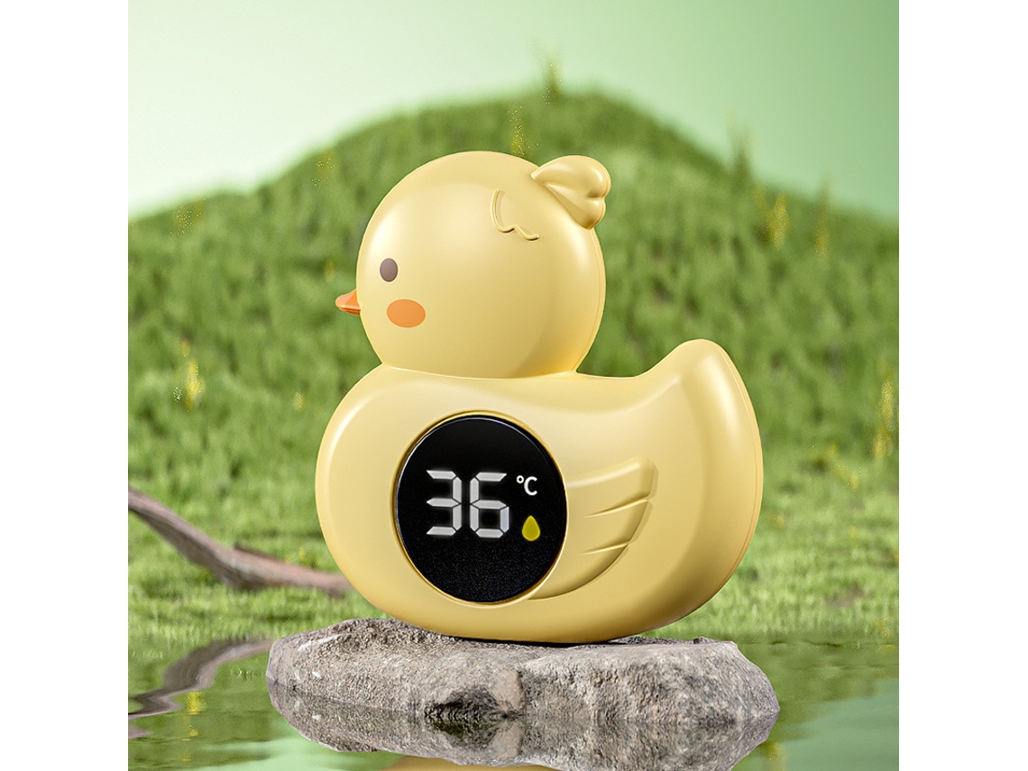 Termómetro De Banho Para Bebé Em Forma De Patinho Flutuante Para Piscinas, Spas E Banheiras Amarelo Hexinyigjly