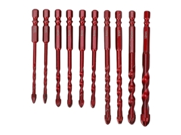 Conjunto De 10 Brocas Para Alvenaria 5 A 12 Mm Com Encaixe Hexagonal