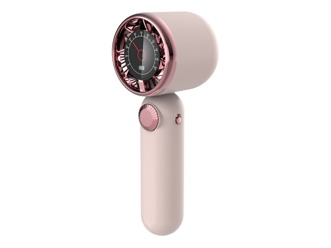 Mini Ventoinha Portátil Com Ecrã Digital, Velocidade Ajustável, Recarregável Por Usb, Para Uso Doméstico E No Exterior Sem Verão