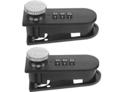 Conjunto De 2 Cadeados Combinação Para Gavetas E Armários, Sem Chave,