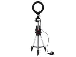 Luz Anel Led Ajustável 6.2 Polegadas Com Tripé E Suporte Para Celular Para Fotografia E Maquiagem