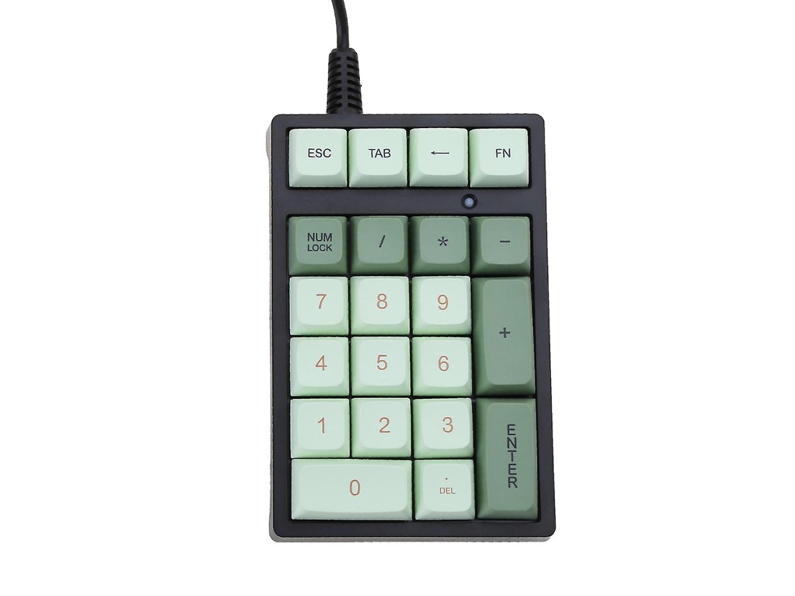 Teclado Numérico De 21 Teclas Com Eixo Verde Rgb, Teclado Numérico Ergonômico Ly Ebike
