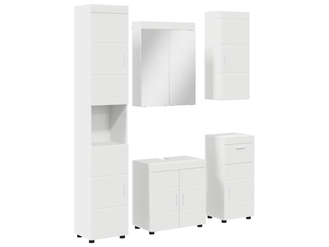 Conjunto de Móveis para Banheiro com Gaveta Tulum Branco MAISON EXCLUSIVE