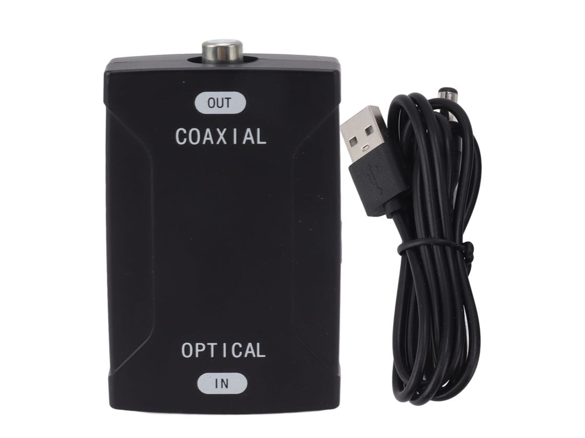 Conversor Óptico Coaxial Bidirecional Adaptador Spdif de Sinal de Áudio Digital S/MARCA