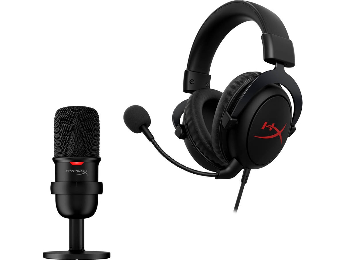 Auscultadores Gaming com Fio HYPERX Core (Over Ear - PC - Noise Cancelling - Preto)