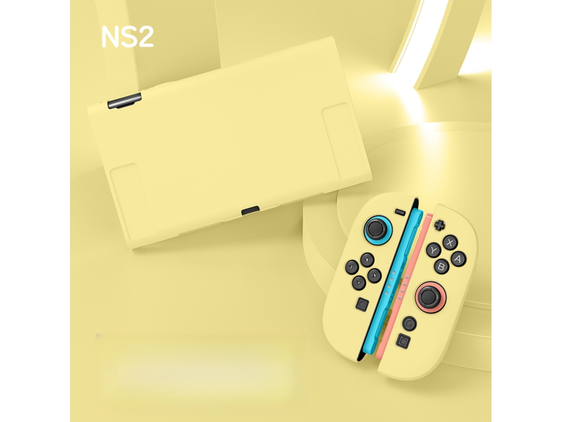 Capa para Nintendo Switch 2, Protetora de Tpu com Cobertura Total SPQMENT (amarela)
