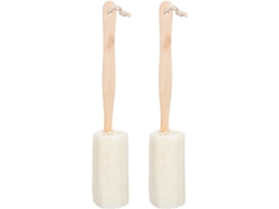Lurelia Pack De 2 Buchas Vegetais De Banho Para Costas E Corpo, Bucha Natural, Massagem Suave E Limpeza Profunda