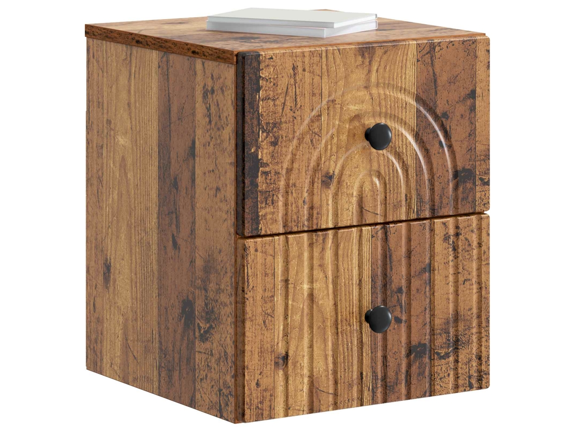 Gabinete de Canto Montado na Parede 2 Pcs Madeira Antiga MAISON EXCLUSIVE