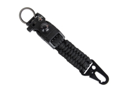 Chaveiro de Paracord 7 Núcleos com Bússola, Isqueiro e Apito, Acessório de Sobrevivência para Acampar Ao Ar Livre, Durável, Utilização Mult STELASPLEN