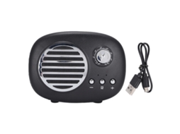 Alto falante Bluetooth Retro Portátil Bass 3d LAXISCREED