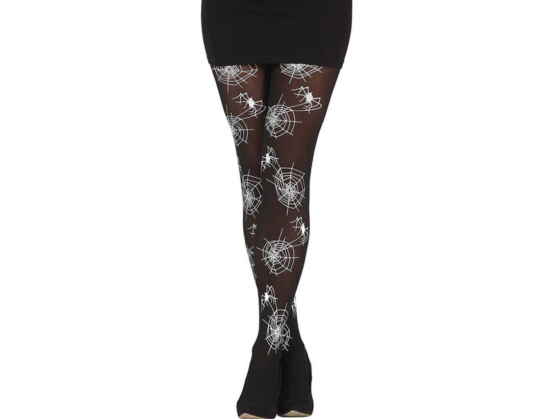 Adereço GUIRCA Meia-Calça De Teia De Aranha Branca Para Adulto