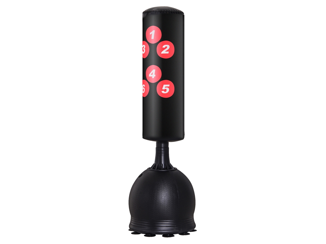 Saco De Boxe De Piso 165 Cm Laxiscreed Para Adultos E Crianças Com Base Reenchível