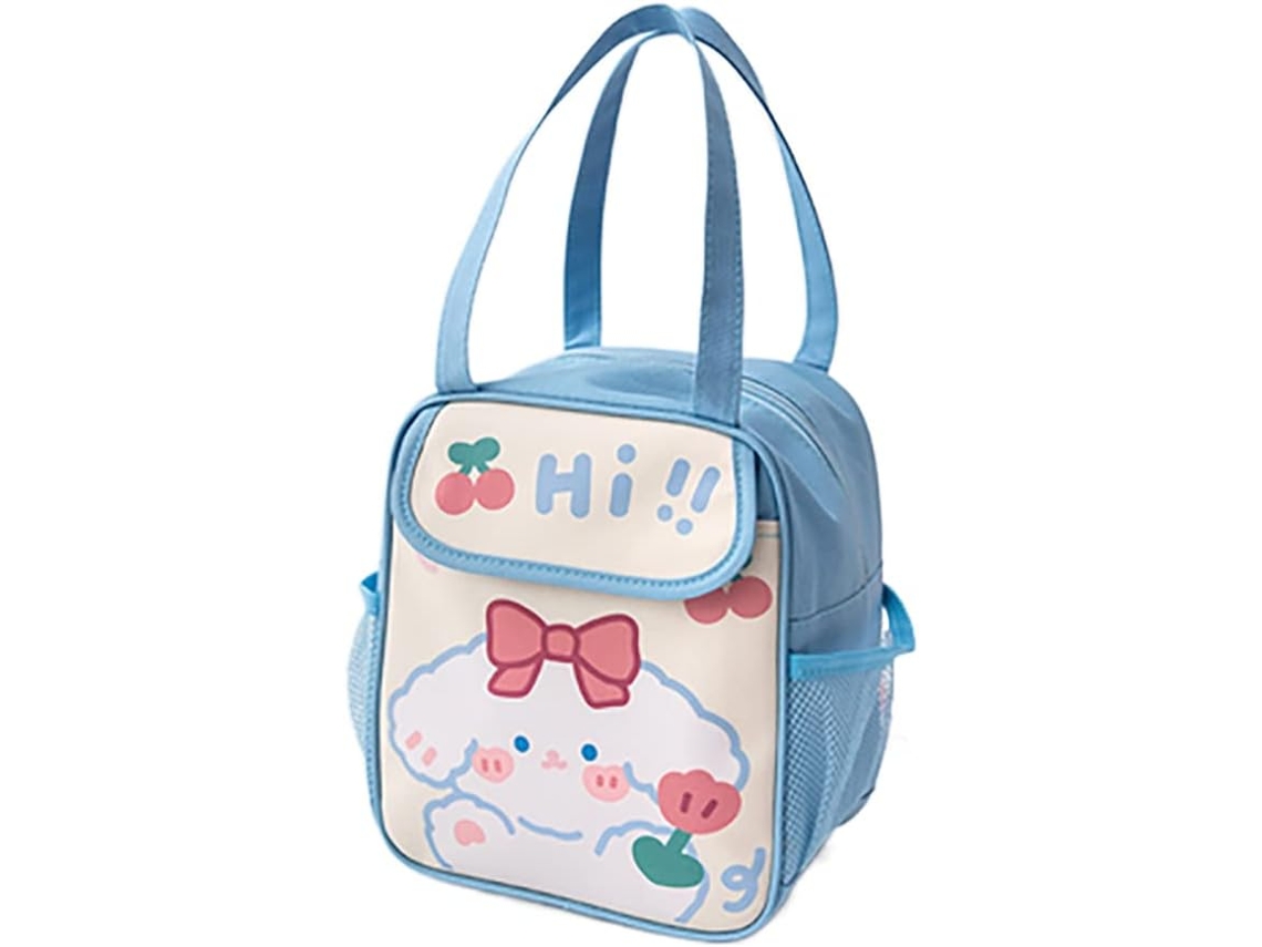 Lancheira térmica fofa para mulheres, bolsa térmica de anime japonês, lancheira Aquaforge (cachorrinho)