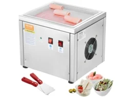 VEVOR Máquina de Rolo de Sorvete Frito Máquina de Sorvete Rolado Panela de 11 X 9 5 Polegadas