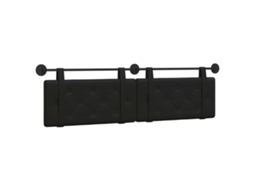 Conjunto 1 Cabeceira Vidaxl Preto Couro Sintético (170 X 55 X 5 Cm)