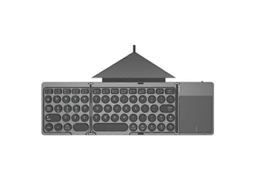 Teclado Bluetooth Kf86 Max com Touchpad e Capa de Couro TAISHENGDA