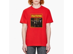 Rockinstone Men's T-shirt Pulp Fiction Jules Graphic Print Tee Red Size:s