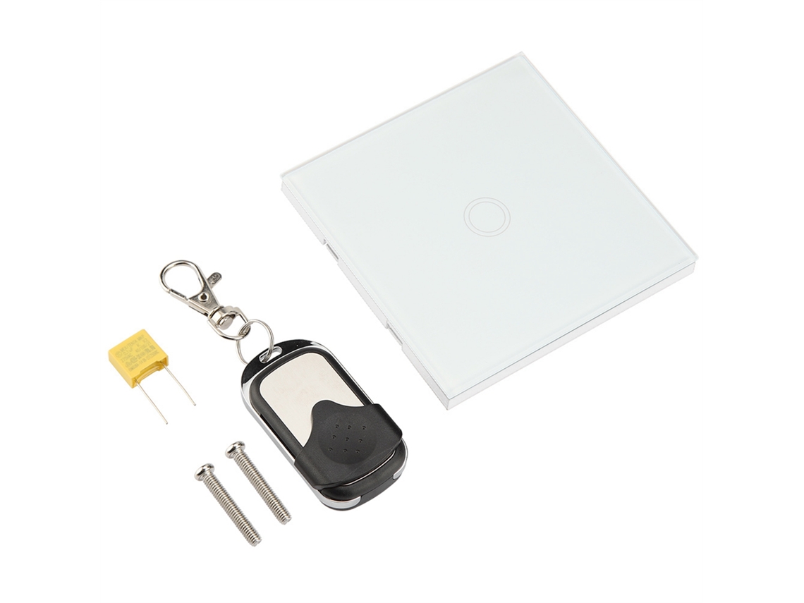 Laxiscreed Interruptor Inteligente De Toque 86 Com Painel De Vidro Temperado E Controle Remoto Wireless
