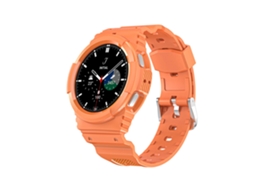 Capa com Bracelete Endurance All-In-One para Samsung Galaxy Watch 4 44Mm Laranja