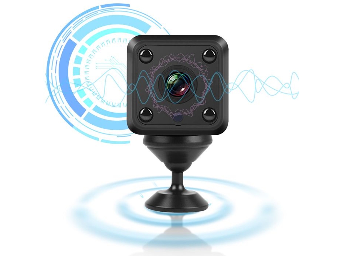 X6 Square Camera Indoor Home Wireless Wire WIFI Network Night Vision Motion Camera Vídeo em loop de 360 graus TECH DISCOUNT