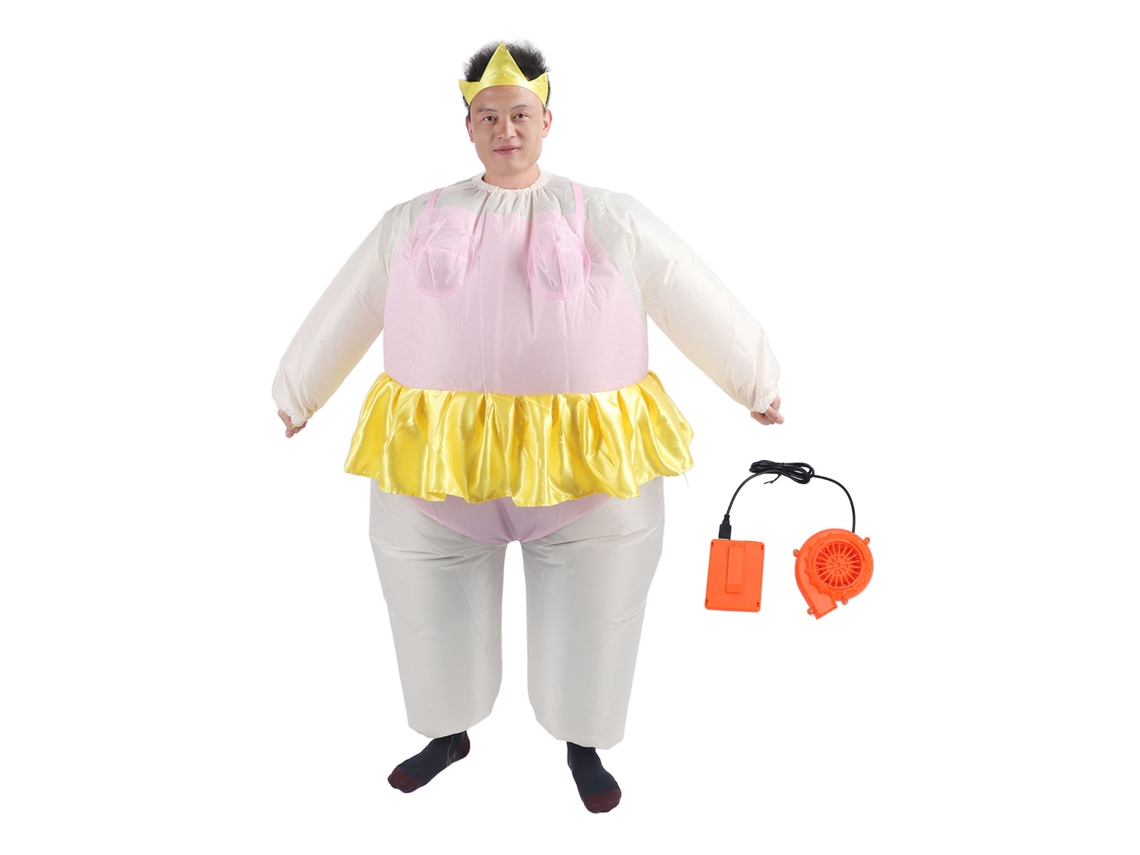 Traje Inflável de Bailarina com Ventilador para Festa Halloween com S/MARCA