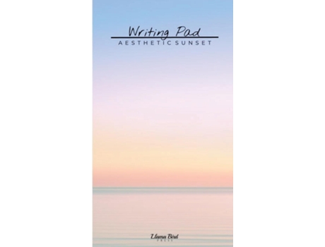 Livro Aesthetic Sunset Writing Pad Cute Stationery Notes Memo Book for Home Office School Desk de Llama Bird Press (Inglês)