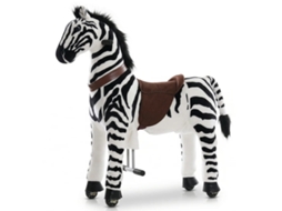 Vrooomy Zebra Mecânica De Montar (6-9 Anos) – Brinquedo Com Movimento De Galope Realista E Pelagem Macia