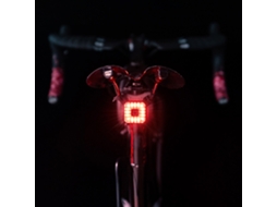 Luz Traseira Inteligente de Freio para Bicicleta, USB, Alto Brilho, Aviso, Impermeável | S/MARCA
