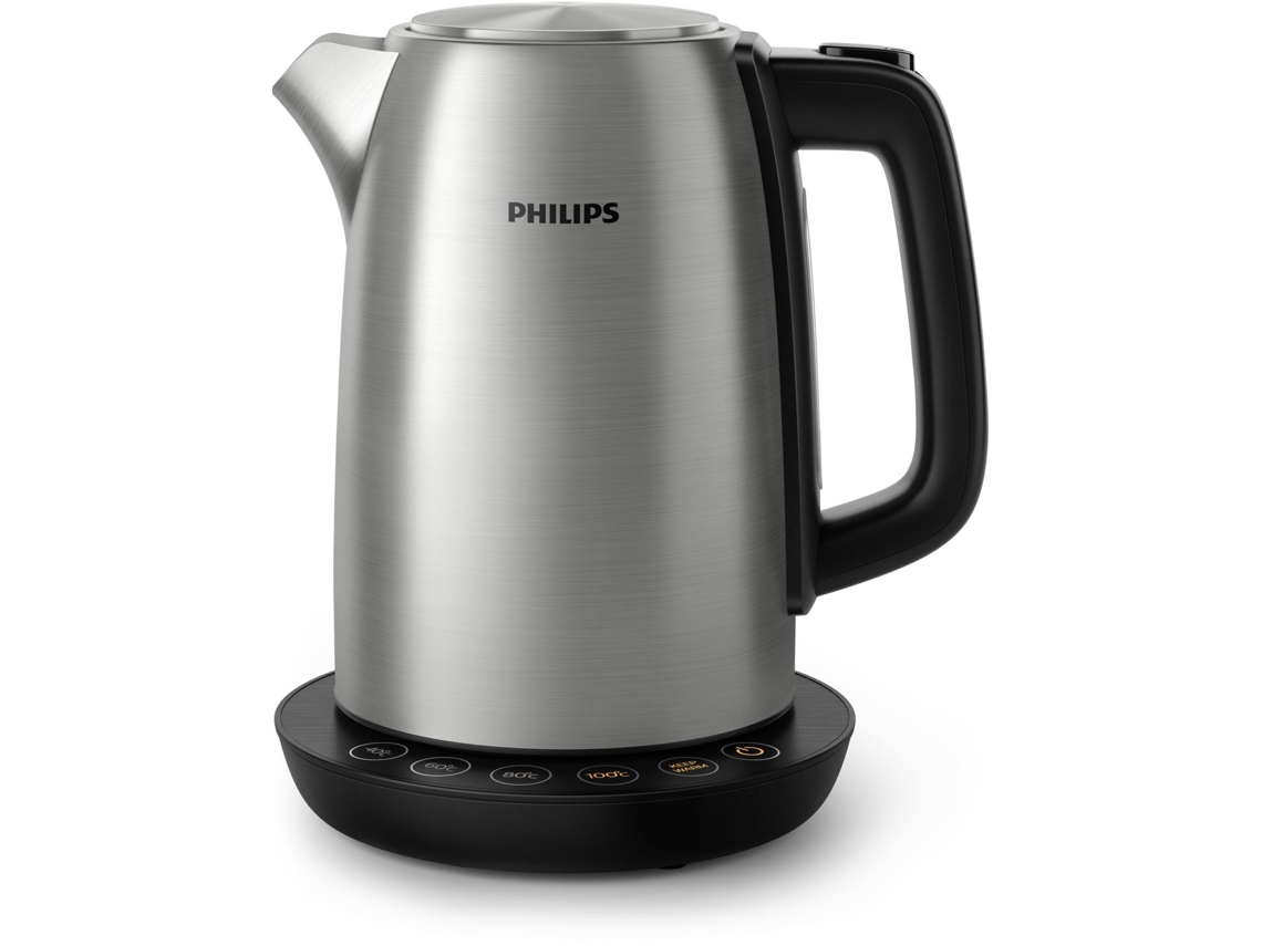 Philips Avance Collection Jarro Metálico de 1.7 L com Controlo de Temp. e Tampa com Mola