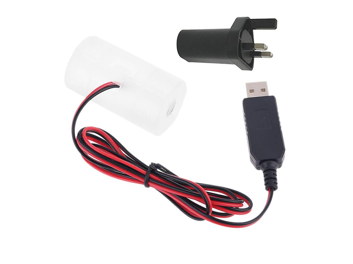 Eliminador de Bateria de Célula de 1.5V 3V 4.5V 6V Lr20 D com Adaptador de Energia Usb de Tomada Britânica ALLINLESS